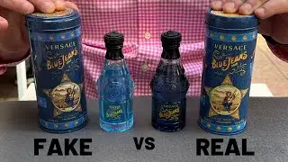 Fake vs Real Versace Blue Jeans Perfume 75 ml