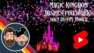 Magic Kingdom Fireworks (Wishes finale) - Walt Disney World - #shorts
