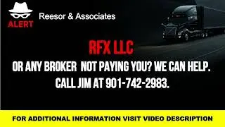 RFX LLC Unpaid Freight Charges? MC# 203507, DOT# 3814897