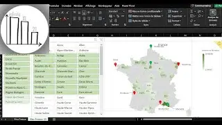 Comment avoir des villes qui puissent changer de couleur sur une carte choroplèthe d'Excel?