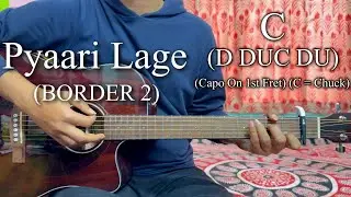 BORDER 2: Pyaari Lage | Easy Guitar Chords Lesson+Cover, Strumming Pattern, Progressions...