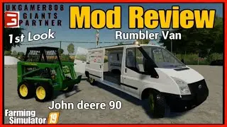 Обзор модификации John Deere 90 и Lizard Rumbler Van fs19 #fs19modsreview