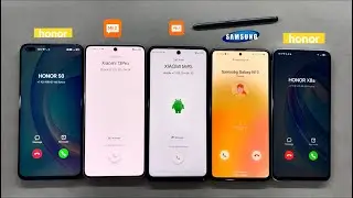 Samsung Galaxy N10 + Xiaomi Mi 13P, 9S + Honor 50L, X8a Ringing Incoming call