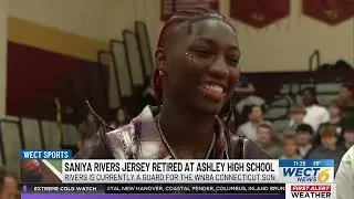 Wilmington native Saniya Rivers has jersey retired at Ashley High School