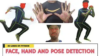 BEST | CREATED FACE, HAND & POSE DETECTOR 30 LINS OF CODE😳❤️| AI | OpenCV | Python Tutorial 🇮🇳