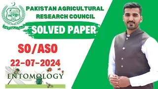 Solved Paper Entomology | Scientific Officer and Assistant Scientific Officer | PARC-NARC | SO & ASO