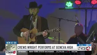 Crews Wright performs at Geneva High