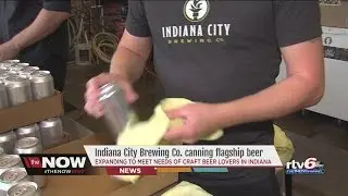 Indiana City Brewing Co. canning flagship beer