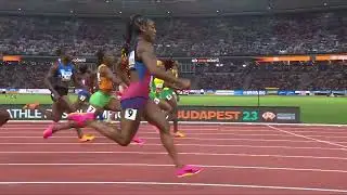 Sha'Carri Richardson storms to golden 100m glory in 10.65 Championship Record