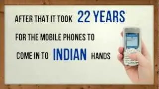 India mobile industry growth numbers and statistics - animated presentation by Netbhet