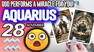 Aquarius ♒️😇GOD PERFORMS A MIRACLE FOR YOU❗🙌 horoscope for today NOVEMBER 28 2025 ♒️ #aquarius tarot