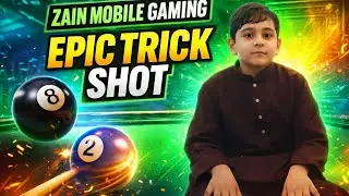1️⃣ 8 Ball Pool Epic Trick Shots 😱 | Zain Mobile Gaming | LIKE 👍