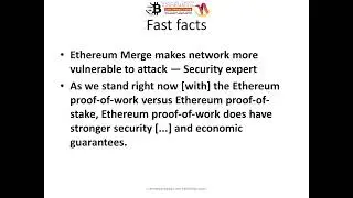 Ethereum Merge makes network more vulnerable to attack   | #TamilBTC #NammaCrypto