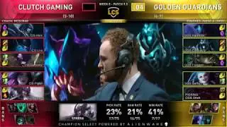 CG vs GGS Highlights | Clutch Gaming vs Golden Guardians | LCS Spring 2019 Week 8 Day 2 |