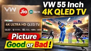 First Jio TV Unboxing & Review in 2026 🔥 | VW 55&rdquo; 4K QLED TV Full Honest Review & Unboxing!
