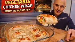 👉 Street Food Style Chicken & Vegetable Wrap 🌯