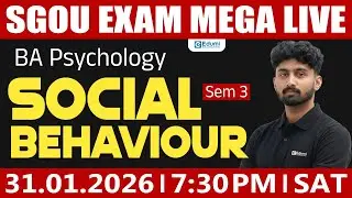 SGOU | BA Psychology | Social Behaviour | Exam Mega Live | #sgou #education #onlinelearning