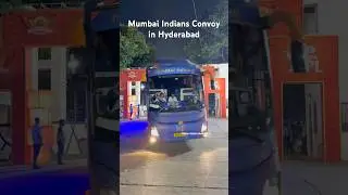 Mumbai Indians Convoy in Hyderabad Uppal Stadium #srhvsmi #mumbaiindians #ytshorts #ipl2025 #vural