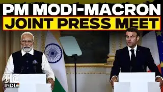 LIVE | PM Modi and French President Emmanuel Macron Address Joint Press Briefing | Macron In Mumbai