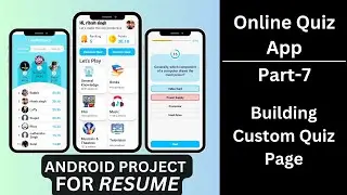 Online Quiz App || Part-7 || Android Project for Resume || Open Trivia Database || Android Studio