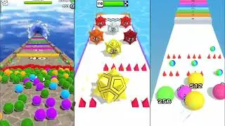 Best mobile game android , Ball Run 2048 / Marble Run / Bump POP Gameplay Walktrough Android iOS