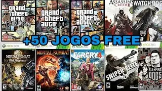 CONTAS XBOX 360 COM GTA V, GTA IV, GTA SAN, WATCH DOGS, FAR CRY 4 + DE 50 JOGOS