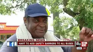 HART to install safety barriers on all buses and vans