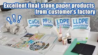 Excellent final stone paper products from customer's factory