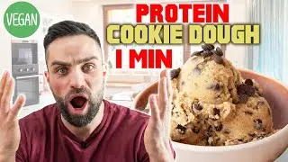 1 Minute Protein Cookie Dough | Vegan & Top Nährwerte (20g Protein)