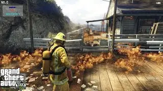 GTA 5 | FireFighter Mod Sapeurs-Pompiers Day 1 | First Day On The Job Fighting A Out Of Control Fire