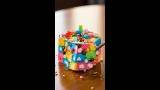 Satisfying Slice & Eat ASMR Juicy Cube Cutting Sounds for Relax & Chill😌🍬#ASMR #satisfying#relaxing