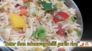 Butter Garlic Chilli Rice | Quick Indo-Chinese Rice Recipe#VegFriedRice#ChilliGarlicRice