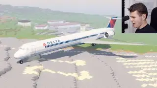 Flying Planes In MINECRAFT IS NOT EASY
