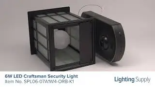 Maximus 6W LED Craftsman Security Light (SPL06-07A1W4-ORB-K1)