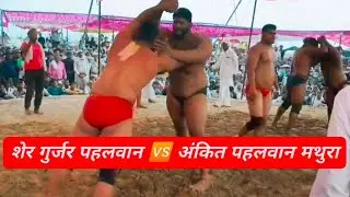 शेरा गुर्जर पहलवान आगरा 🆚 अंकित पहलवान कारब मथुरा 51 हजार की कुश्ती (बराबर) दंगल सिनसिनी #viralvideo