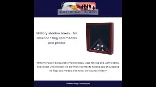 Military Shadow Boxes, Retirement Shadow Case for Flag and Memorabilia, Real Wood, Uv Plexiglas