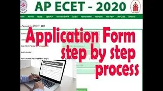 AP ECET2020 APPLICATION STEP BY STEP PROCEDURE | HOW TO FILL AP ECET APPLICATION