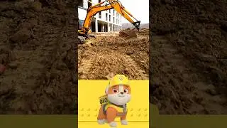 let's dig in with Rubble's excavator! 🚜 #shorts