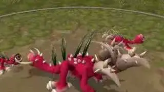 Red spore creature