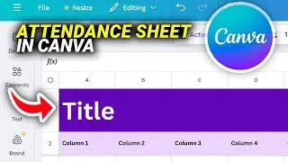 How To Make An Attendance Sheet In Canva Fast