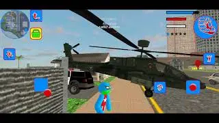 US Captain Stickman Rope Hero Vegas