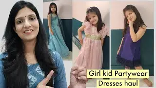 Girl kids Partywear Dresses haul | Amazon partwear frocks for girls