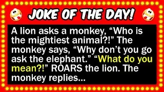 🤣 BEST JOKE OF THE DAY! - A lion wakes up one morning feeling rowdy and mean... | Funny Dad Jokes