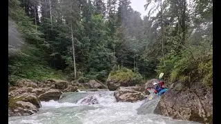 Kayaking the Loisach in Germany (Griesenschlucht)
