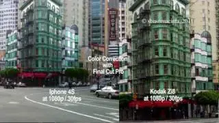 Iphone 4S  vs  Kodak Zi8, VIDEO TEST HD