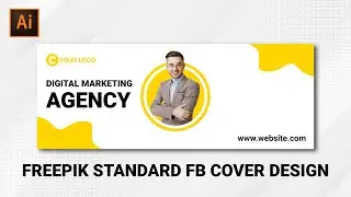 Digital Marketing Agency Facebook Page Cover Design with Illustrator