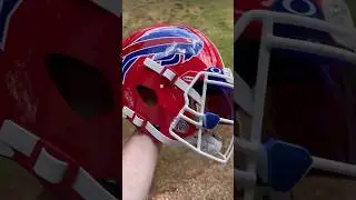 Buffalo Bills Red Helmet Sure HITS YOU !!!  Modern Style, Retro Feel  #footballgear￼ #football