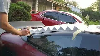 installing JP fiberglass louvers on the s13 240sx, part 1
