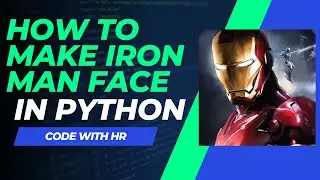 How to make Iron Man face in python tutorial With download link of code. #coding #ironman #tonystark