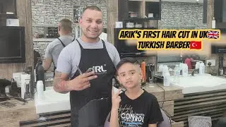 Arik's first hair cut in UK | TRU BARBER | Best Barber in Bedford| United kingdom| MiDik's Diary